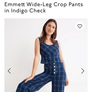 Madewell Emmet Wide-Leg Crop Pants